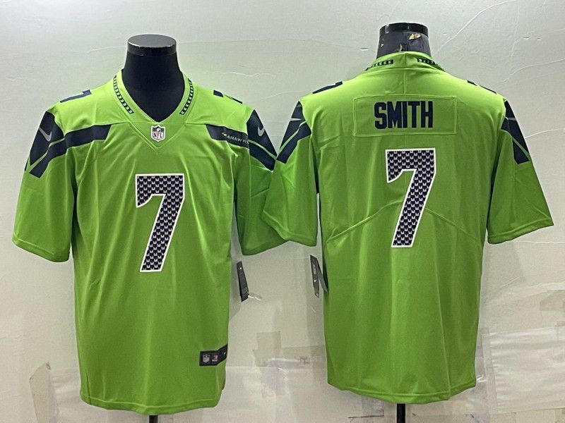 Men Seattle Seahawks #7 Smith Green 2024 Nike Vapor Limited NFL Jersey->los angeles dodgers->MLB Jersey